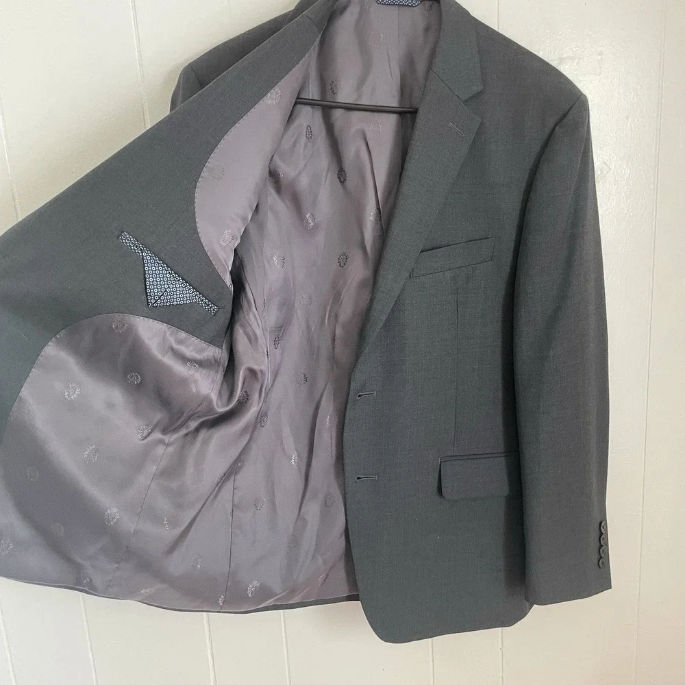 Lauren Ralph Lauren Men's Blazer 40S Wool Blend Gray Sport Coat Suit Jacket